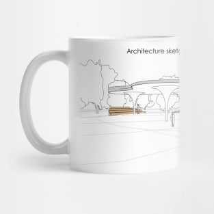 architecture sketch Mug